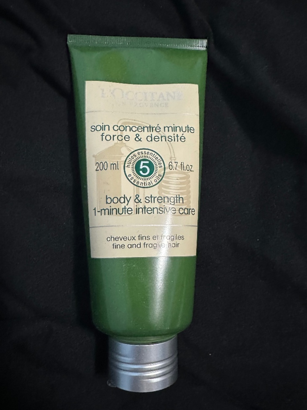 L'Occitane Body & Strength 1-Minute Intensive Hair Treatment 200ml NEW